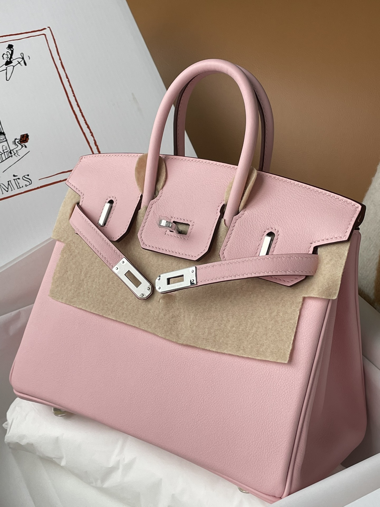 Hermes Birkin 30CM Swift Leather Handbag Pink